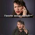 Marilyn Manson gets me