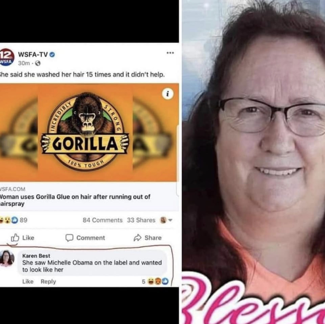 this woman looks like mashed potatoes made from a lab using the dna off of shreks ass hair - meme