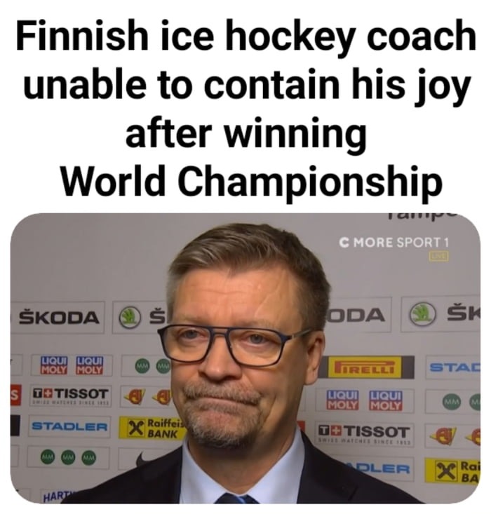 Finnish ice hockey coach - meme