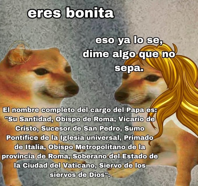 El nombre completo del Papa - meme
