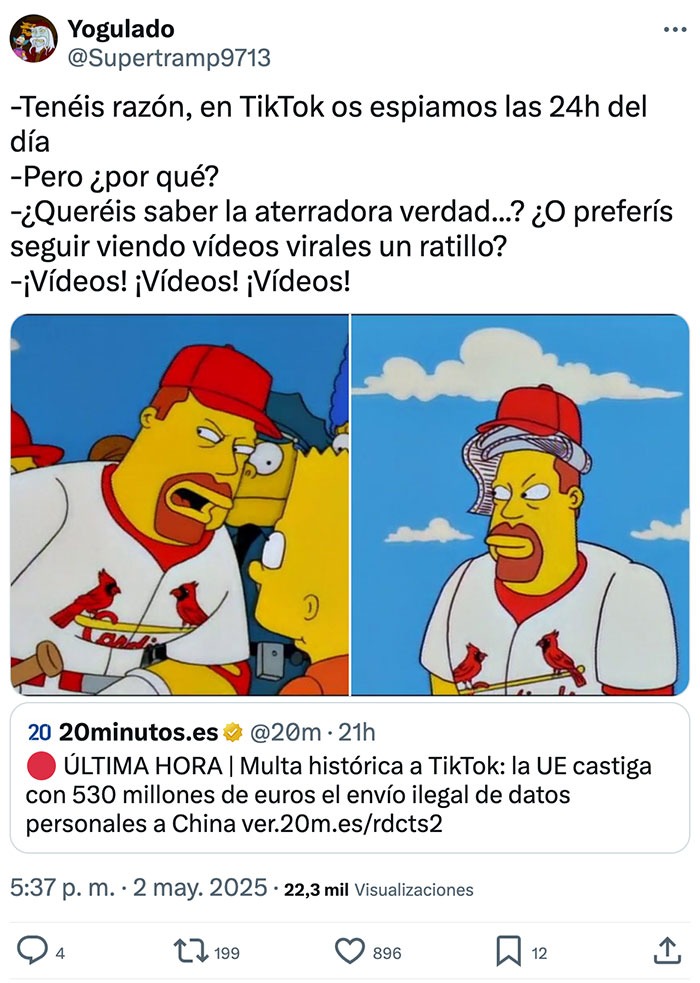 TikTok: sí te espiamos pero mira este vídeo de gatitos mejor - meme