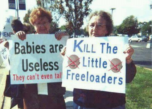 Kill the little freeloaders - meme