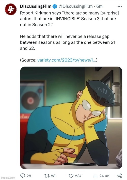 Invincible season 2 and season 3 meme news