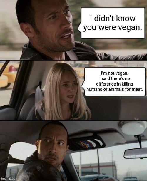 not the average vegan - meme