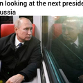 Putin looking at the next president of Russia