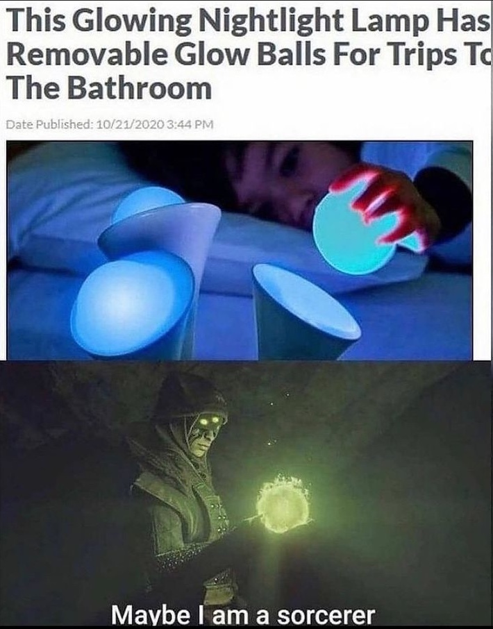 pee light ball - meme