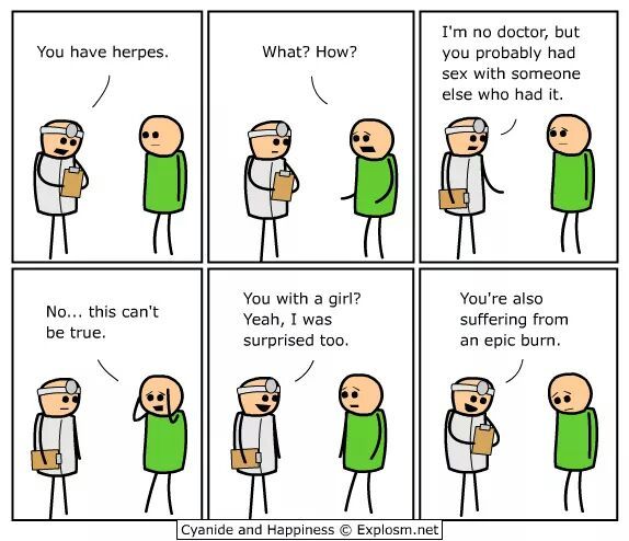 Cyanide And Happiness is love - meme