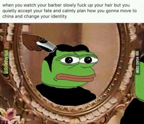 First comment gets bad haircut xdxd so hilarious and funny - meme