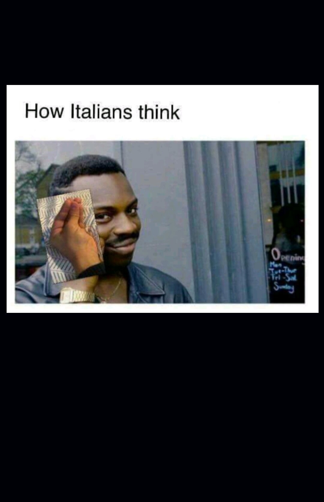 Como os italianos pensam - meme