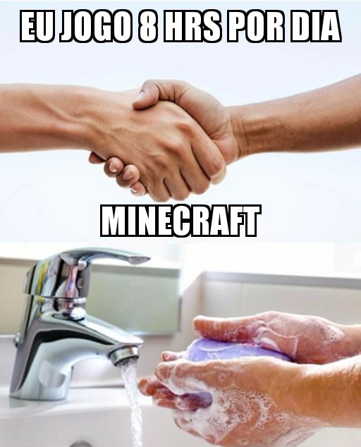 Mate um jogador de Minecraft na porrada - meme