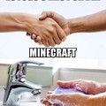 Mate um jogador de Minecraft na porrada
