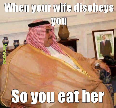 Shit OC of fat saudi - meme