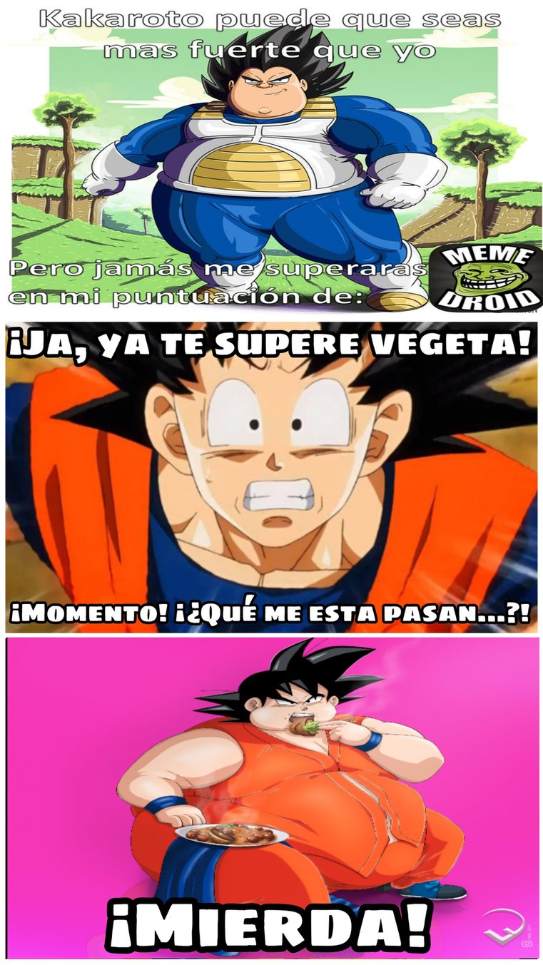 Vegeta y Goku memedroiders