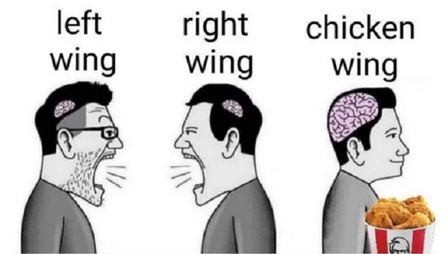 Chicken wing rules - meme
