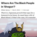 Where are the black people in Shogun¿