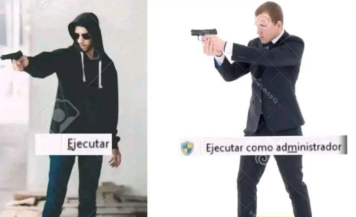 Y cual sería darle un click simple? - meme