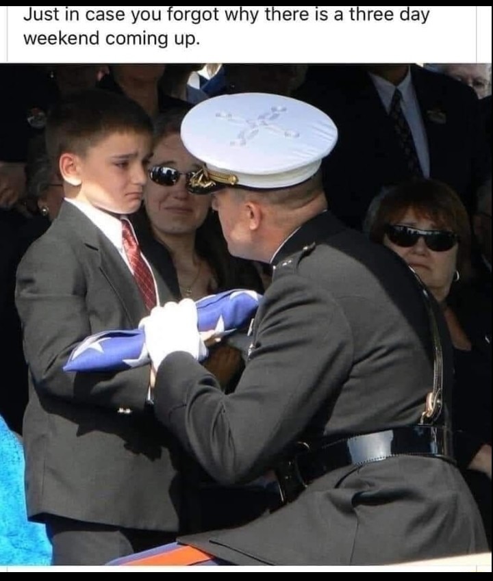 ﻿Just in case you forgot Why there is a three day weekend coming up.