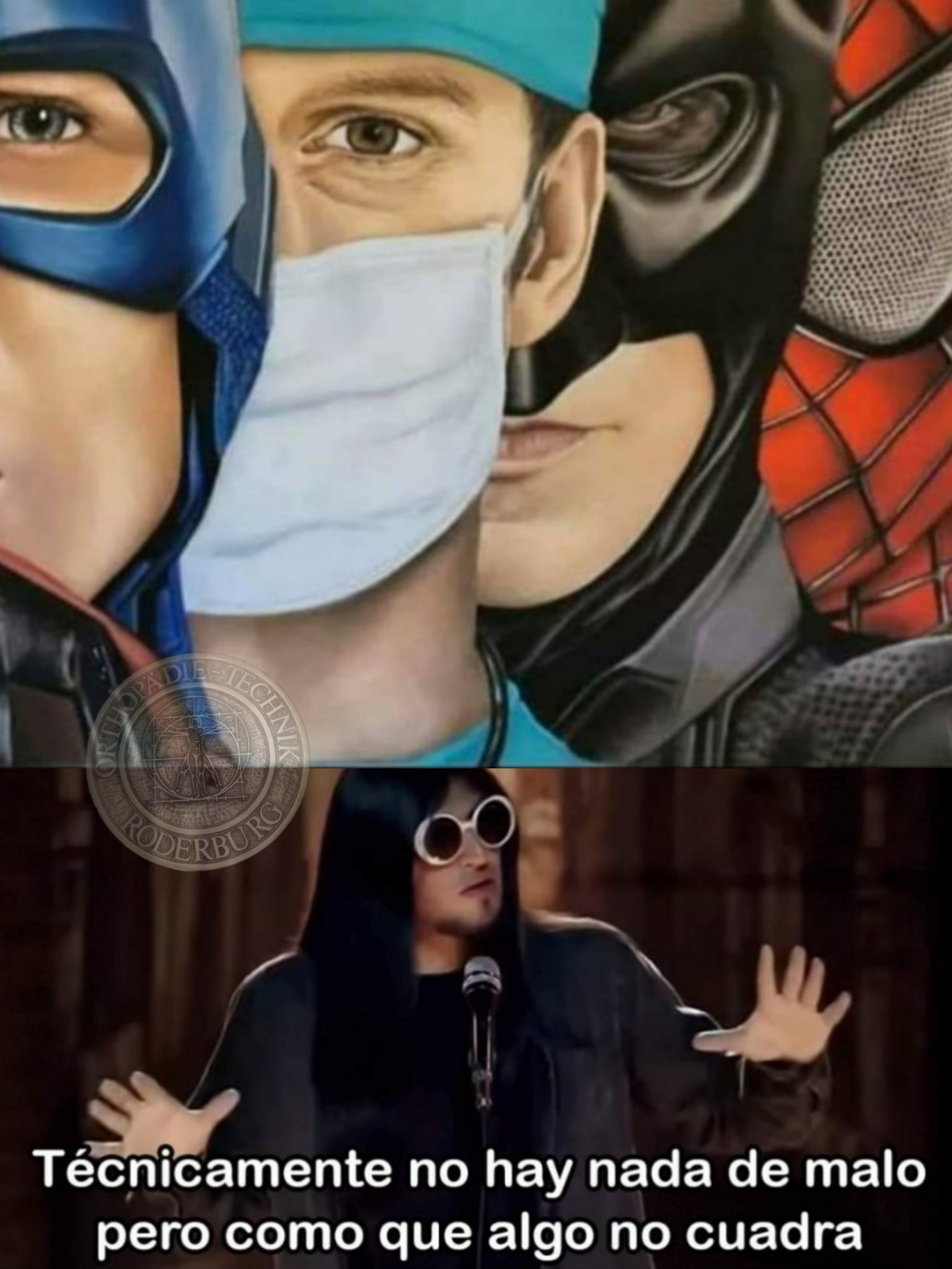 Batman colabora con marvel - meme