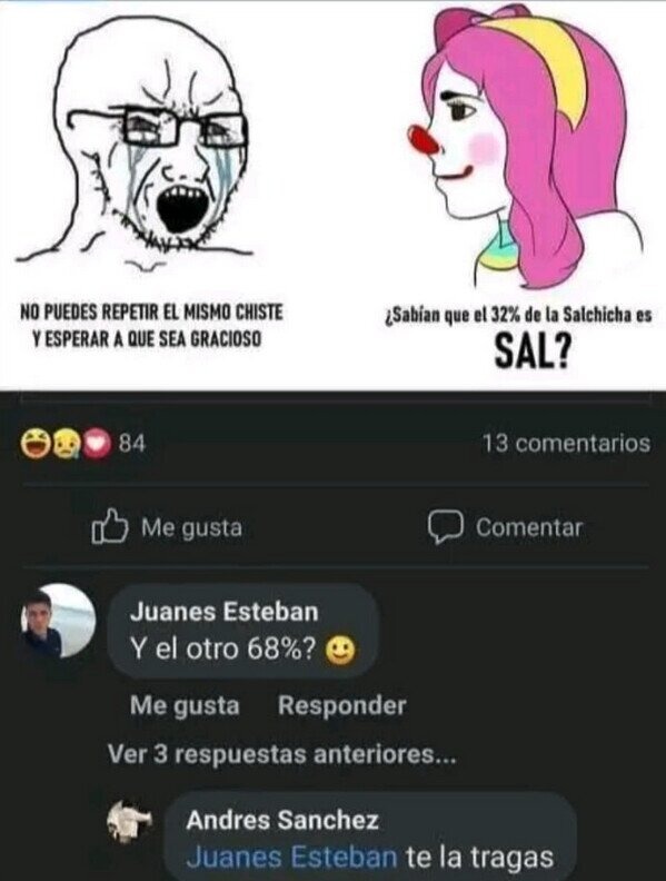 El chiste de la salchicha - meme