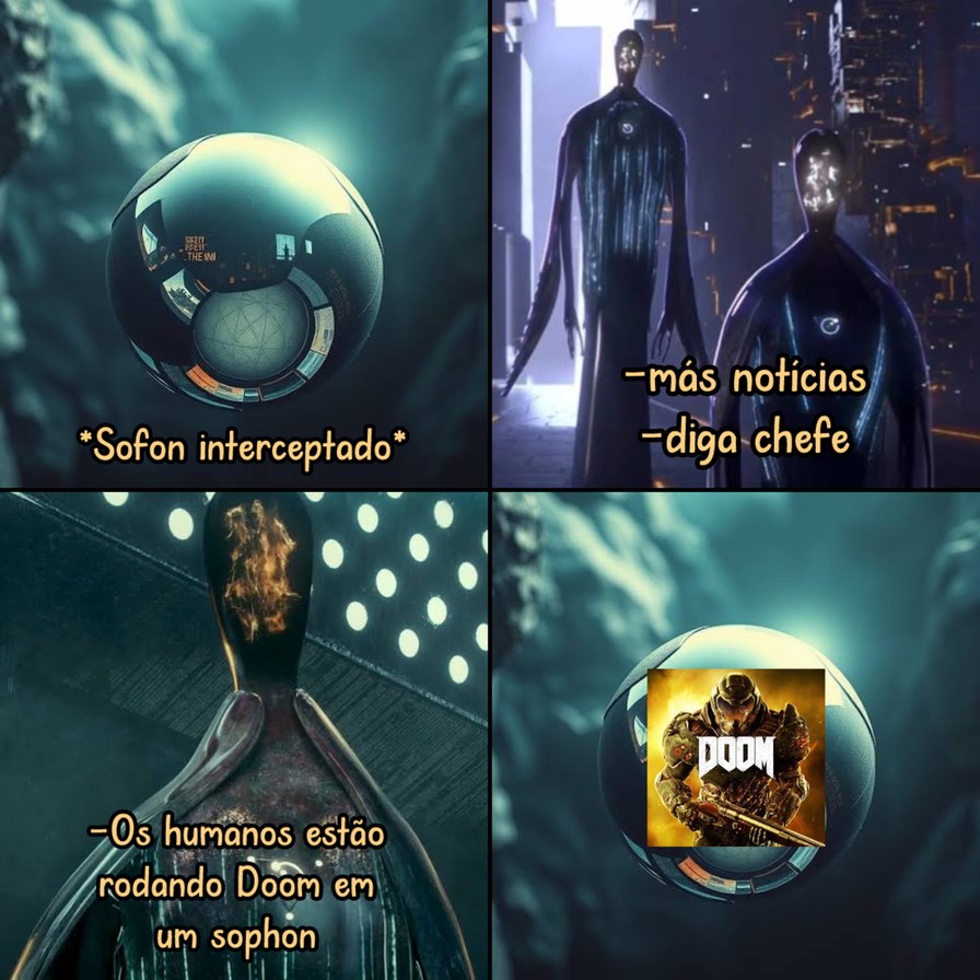 Doom roda em tudo - meme