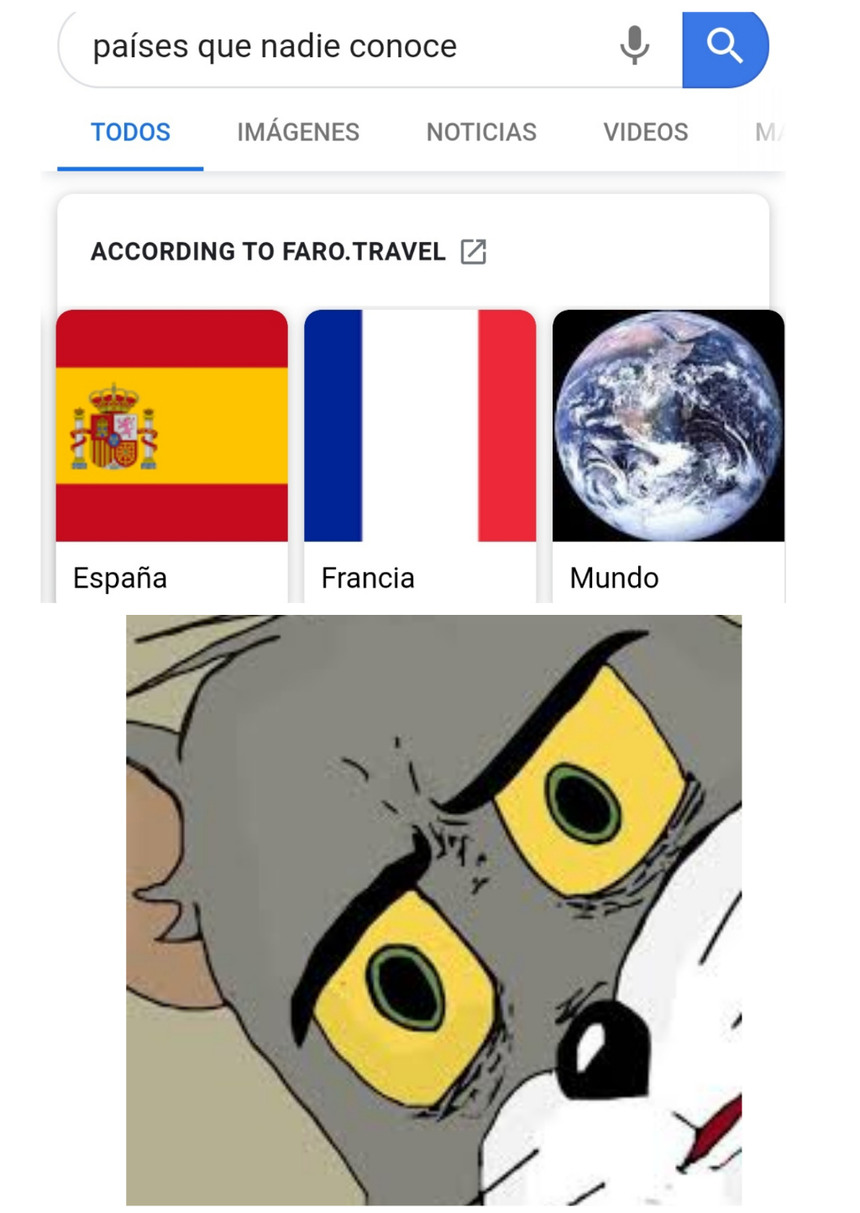 Alguien NO conoce a España, Francia, y.......¿Mundo? - meme