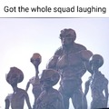 got the whole squad laughing