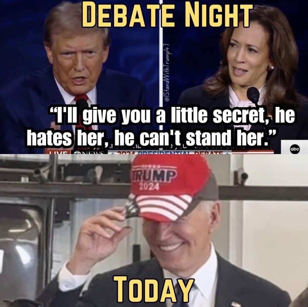 even a senile old man knows who the better choice is - meme