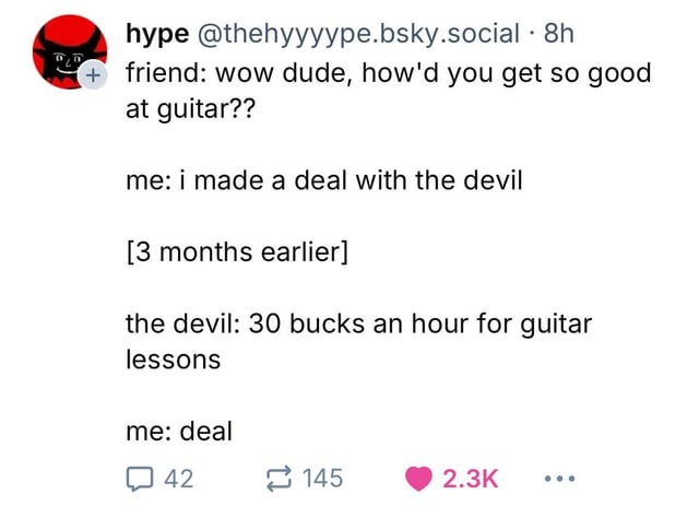 Deal with the devil - meme