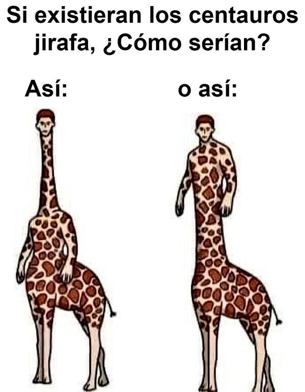 Centauros jirafa - meme