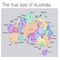 The true size of Australia