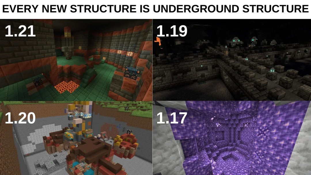 Every new structure is underground structure - meme