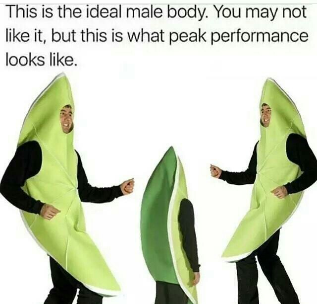 The ideal male Body. - meme