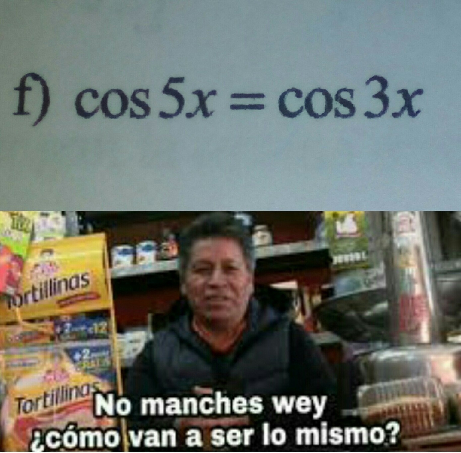 Yo estudiando matemáticas - meme