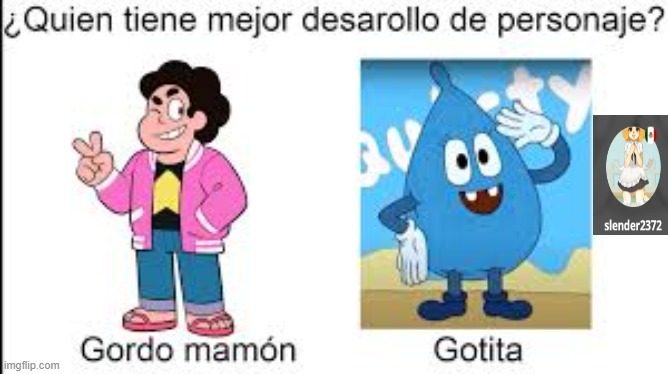 gotita vs gordo mamon - meme