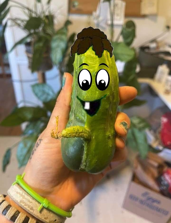 Shit pickle with a erection - meme
