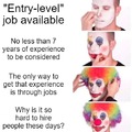Clown job search