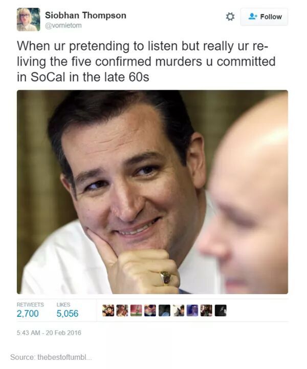 Ted Zodiac Killer Cruz - meme