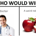 an apple a day, keeps the doc away