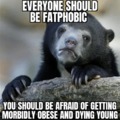 Fatphobic meme