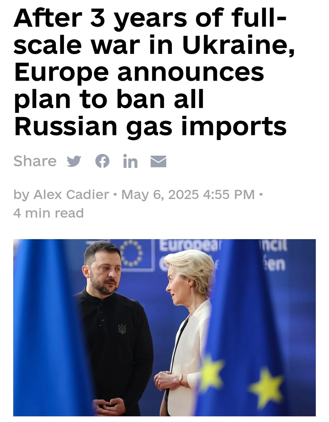 Europe drops the hammer, bans all Russian gas imports - meme