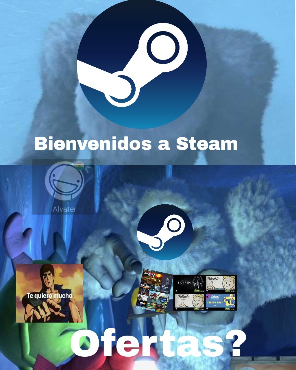 Te quiero mucho steam - meme