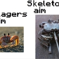 Esqueleto é melhor no arco q o gavião arqueiro kkkkk