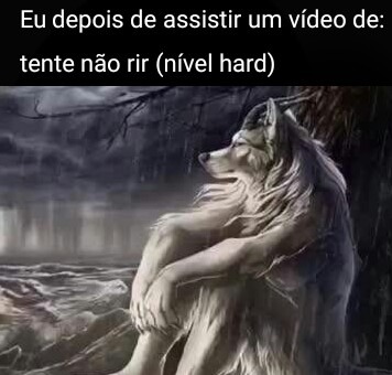 Eu depois de assistir um vídeo de: tente não rir (nível hard) - meme