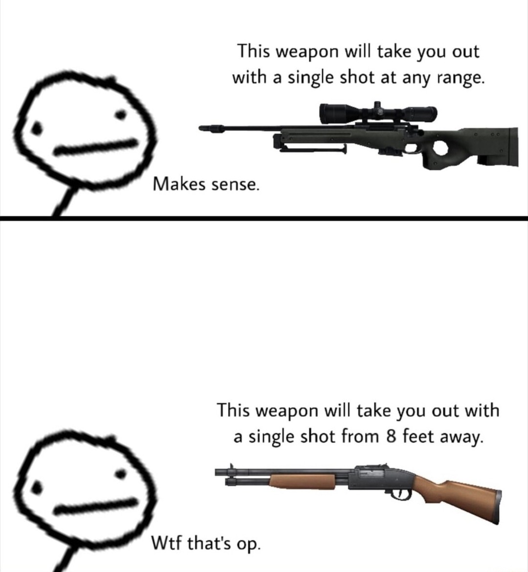 Some weapons are quiet until they aren’t - meme