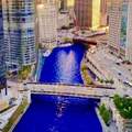 Chicago dyes their river blue for the cubs
