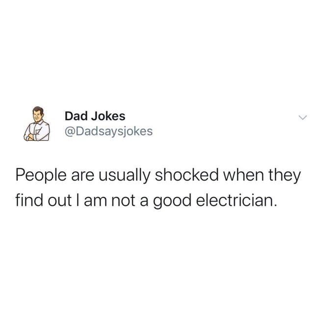 I like puns and dad jokes - meme