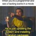 programmers watching hacking scenes