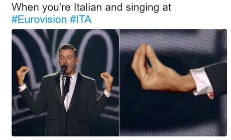 italia siendo italia en eurovisión - meme