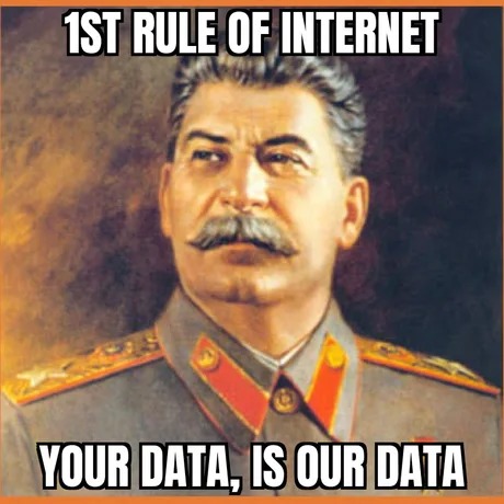 1st rule of internet - meme