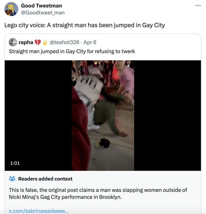 Straight man jumped in Gay City for refusing to twerk meme